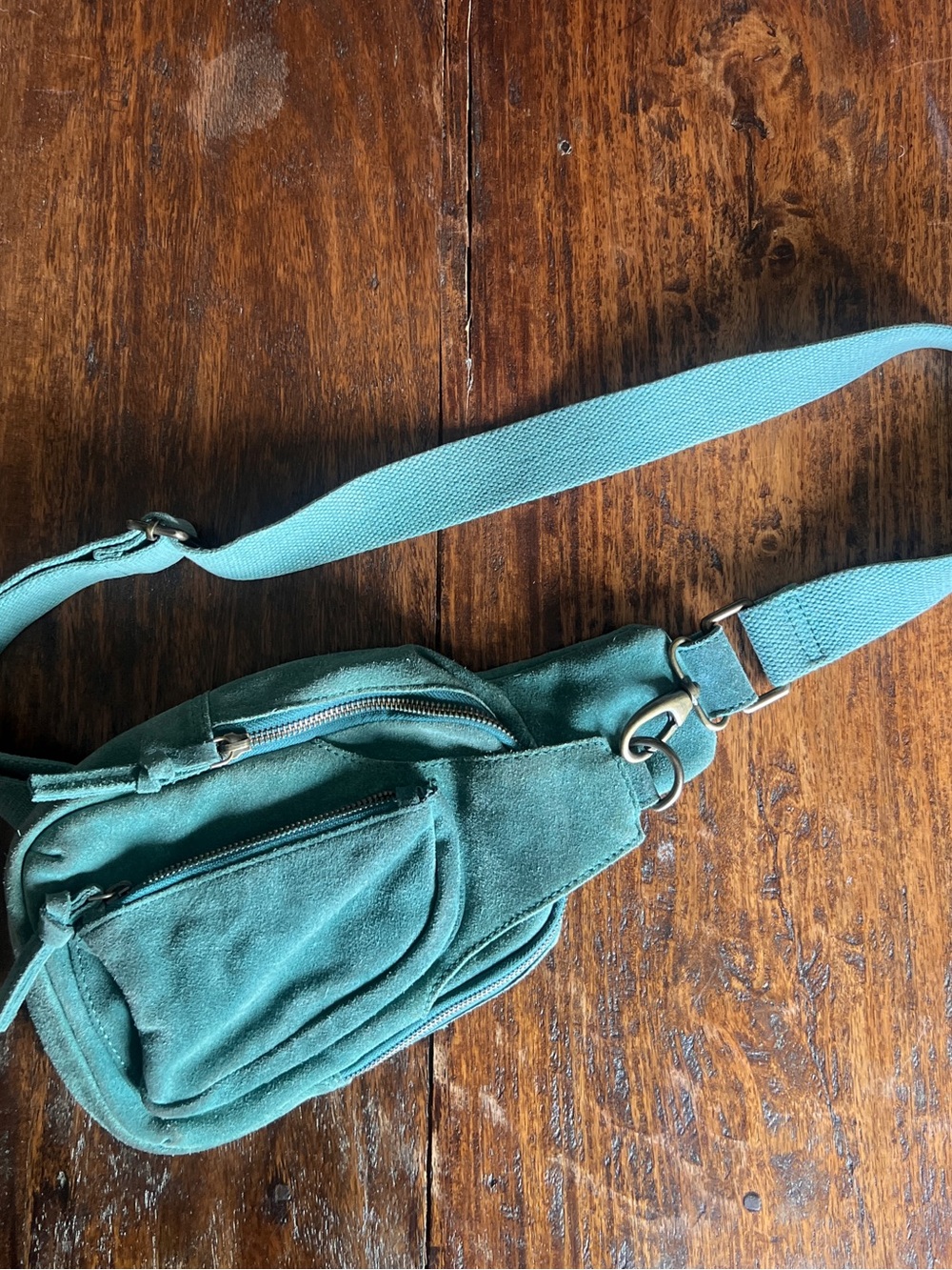 Free People Suede Crossbody Sling Bag